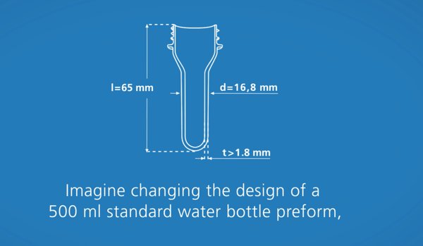 reducing weight of PET packaging