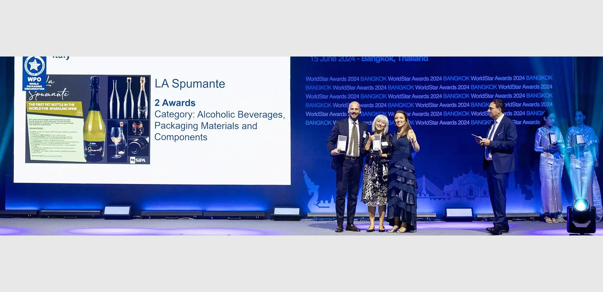 SIPA Celebrates in Bangkok the double win for La Spumante at WORLDSTAR 2024 Packaging Awards